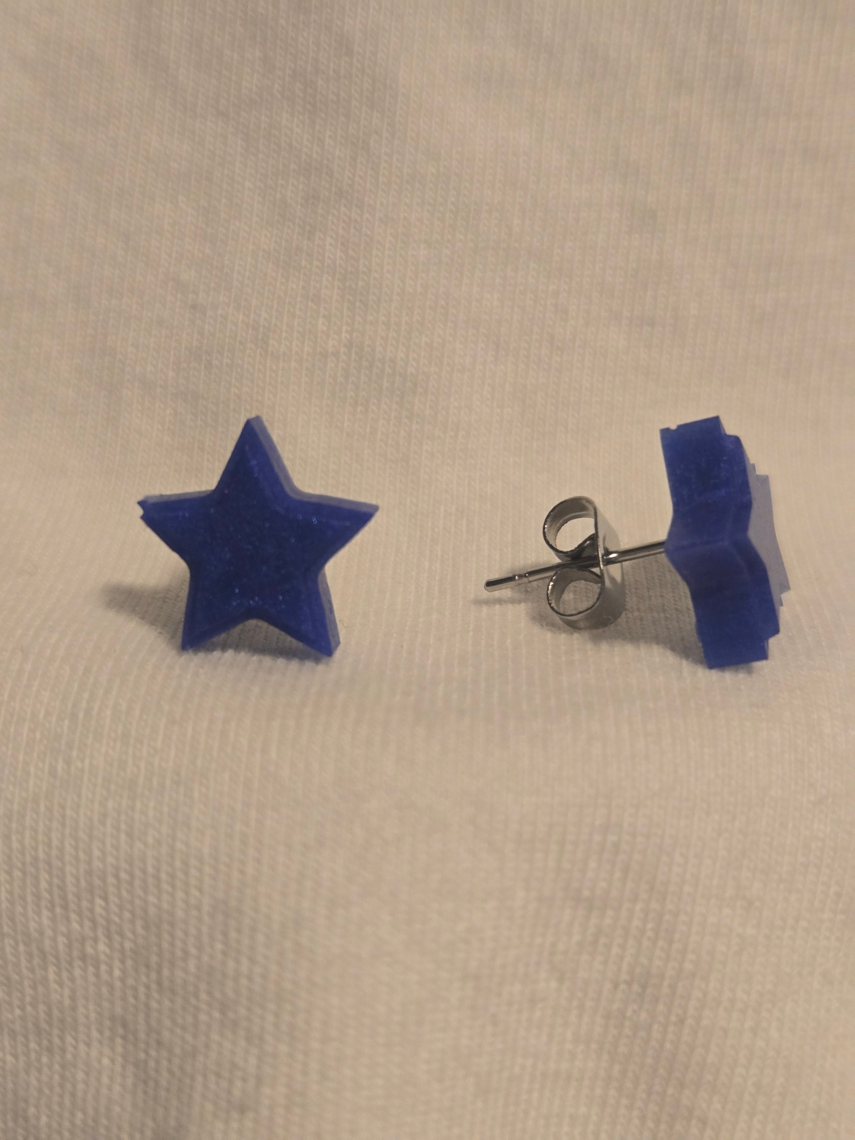 Star earring studs