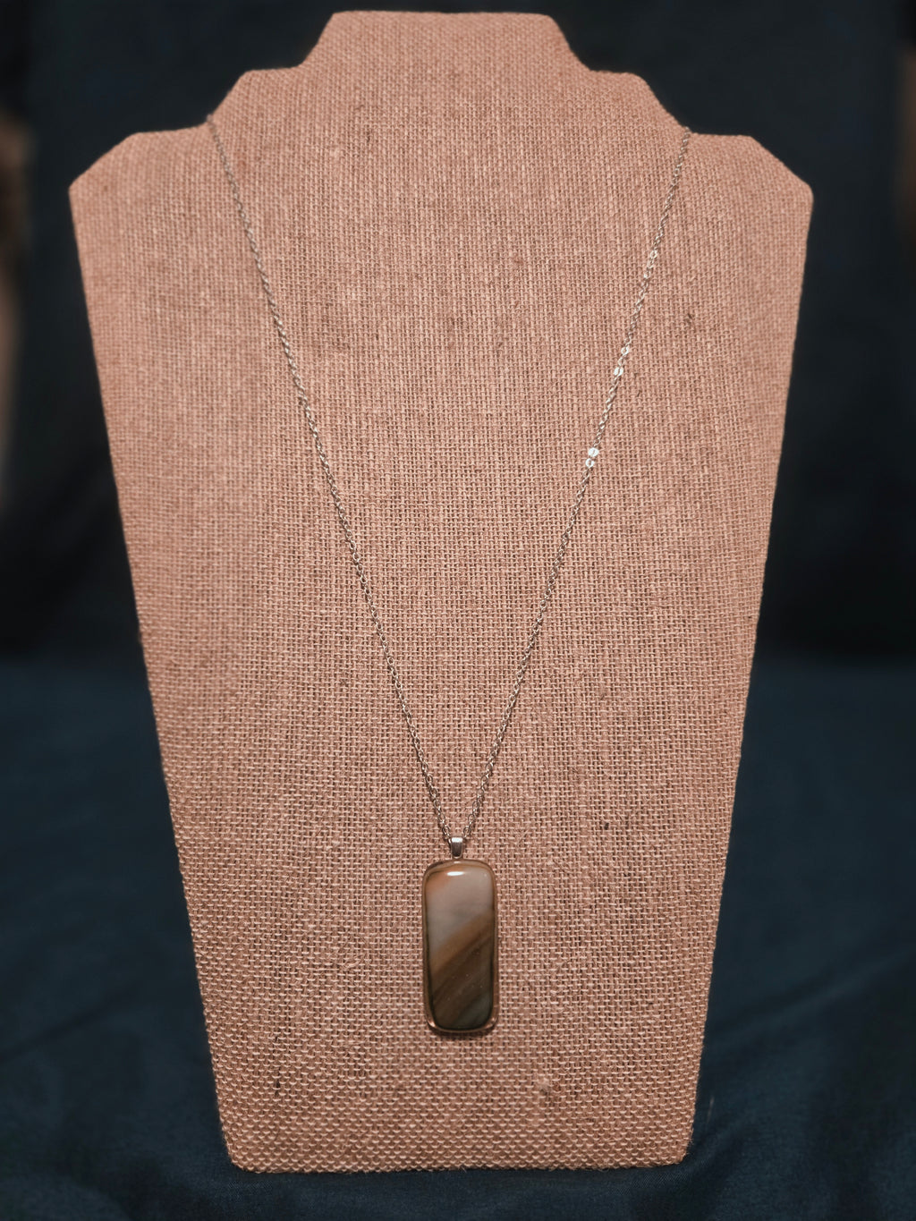 Banded agate necklace