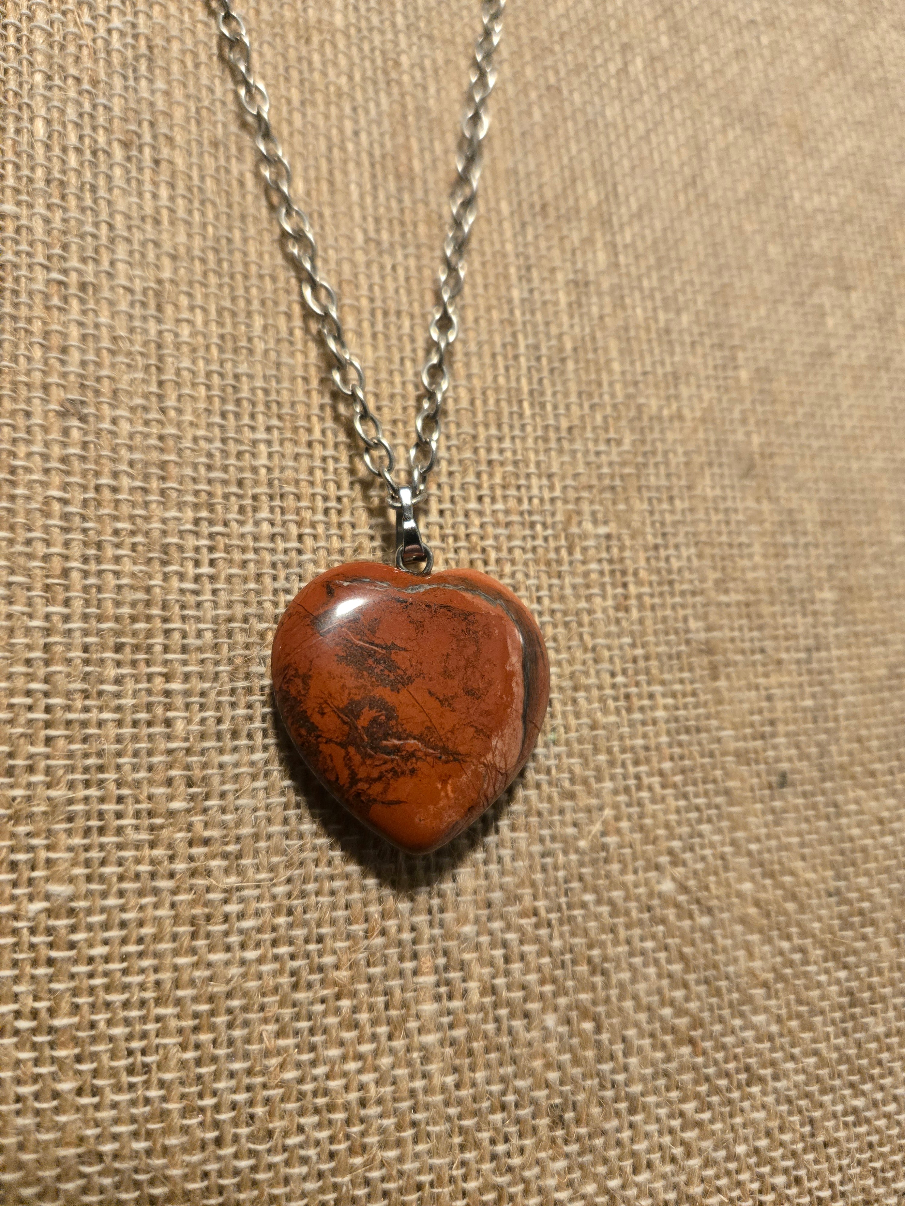 Mahogany obsidian necklace