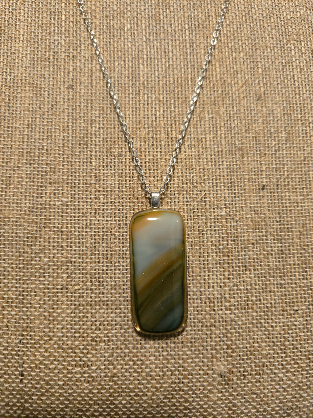 Banded agate necklace